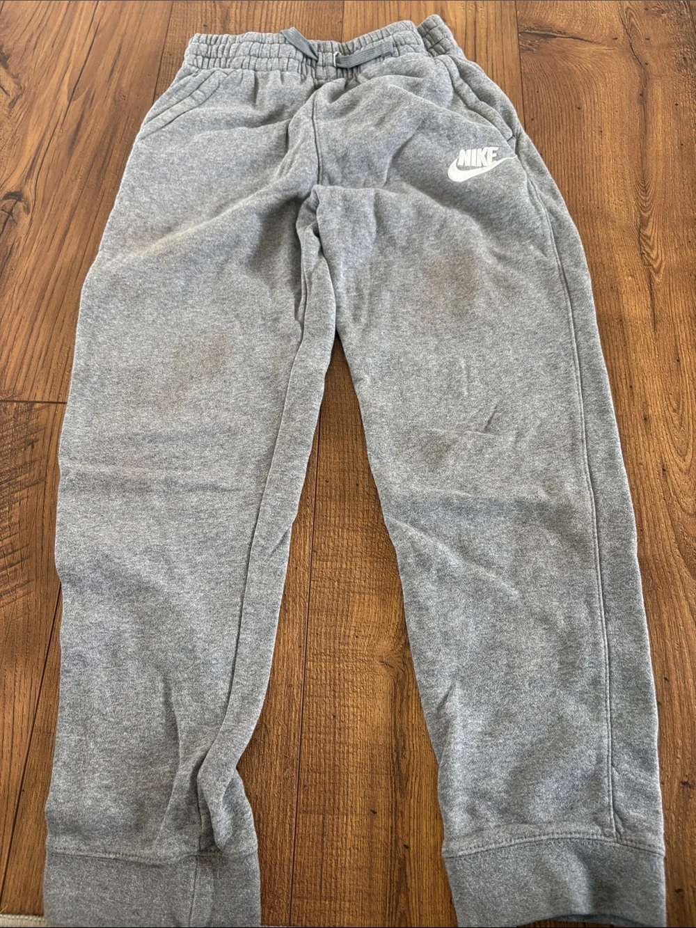 Nike Kids Gray Heather Fleece Joggers